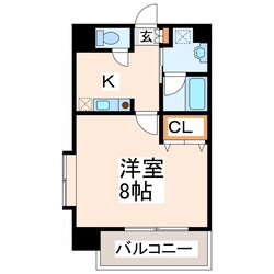 東水前寺 徒歩1分 4階の物件間取画像